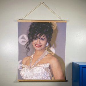 Selena Canvas Wooden Gold Hanger Size 24”x17.5”